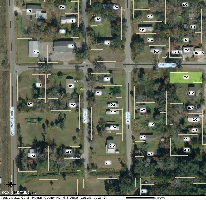Property Photo:  305 Cross Road  FL 32131 