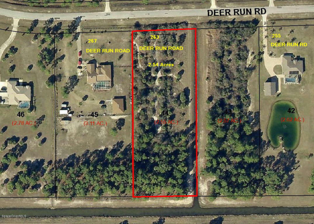 Property Photo:  263 Deer Run Road  FL 32909 