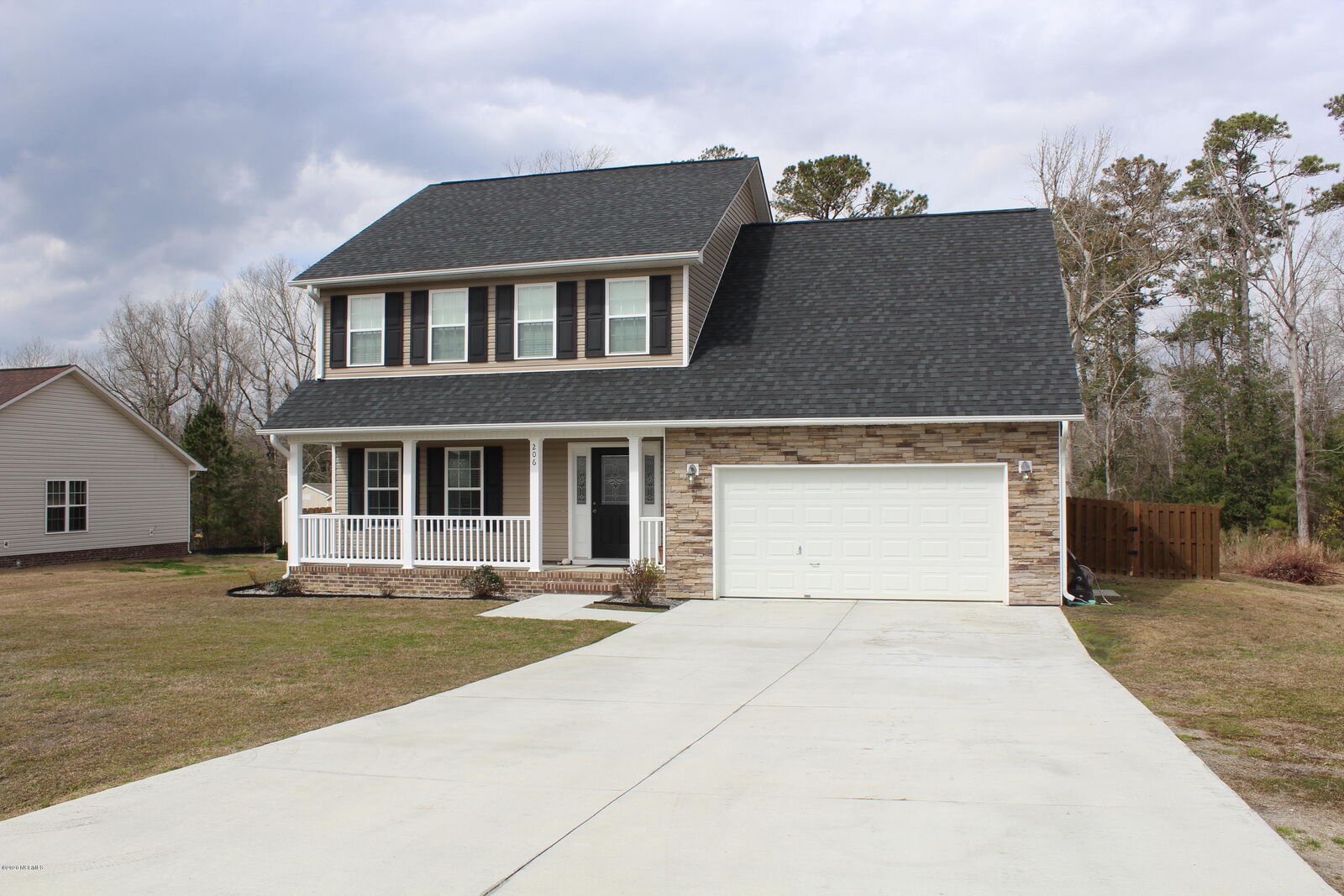 Property Photo:  206 Gillespie Drive  NC 28539 