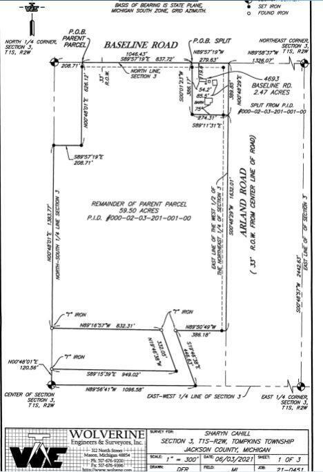 Property Photo:  0 Baseline Road  MI 49264 