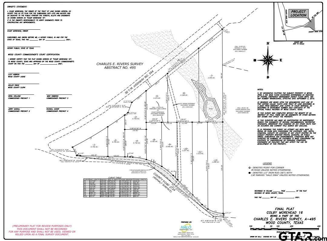 Property Photo:  Lot 7 Loop 564  TX 75773 