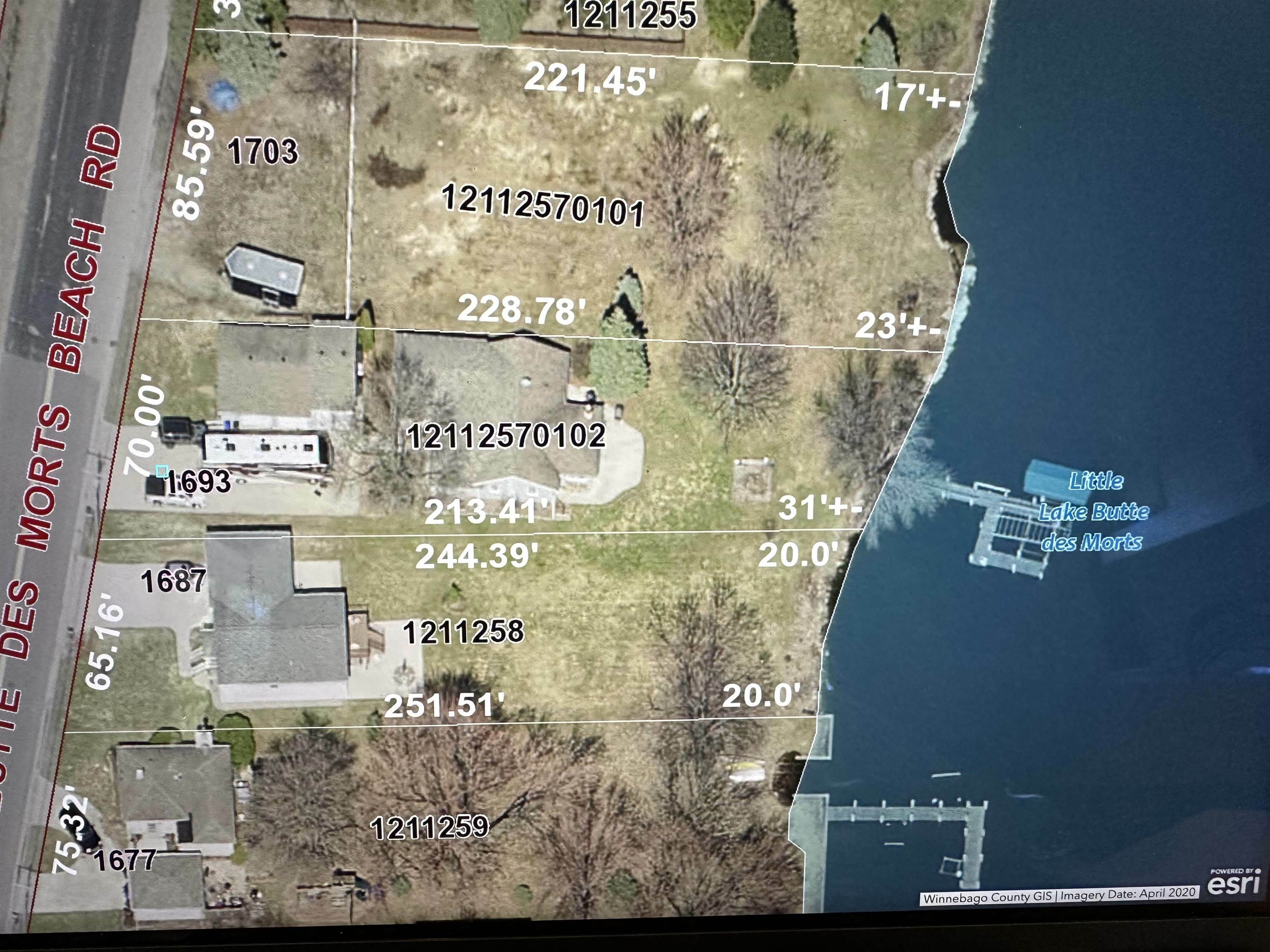 Property Photo: 1693 W Butte Des Morts Beach Road WI 54956
