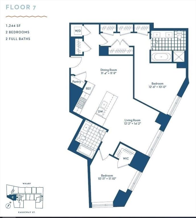 Property Photo: 100 Lovejoy Wharf 7C MA 02114