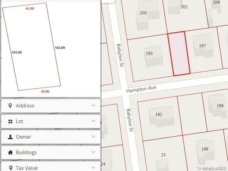 Property Photo: Vacant Lnd Hampton Avenue NY 11950