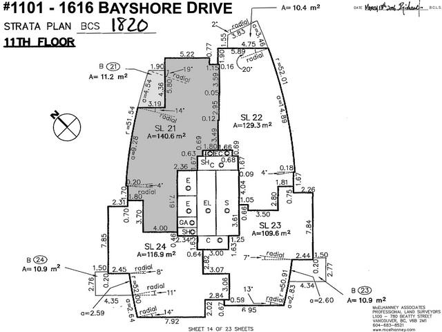 Property Photo:  1616 Bayshore Drive 1101  BC V6G 3L1 