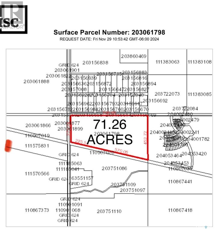 Property Photo: 72 Acres Betteridge Drive SK S4L 0B8