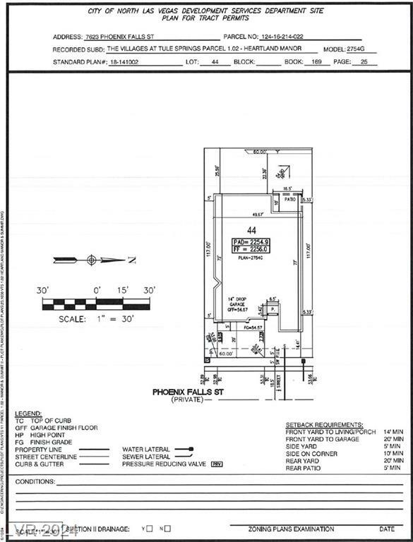 Property Photo:  7623 Phoenix Falls Street Lot 44  NV 89084 