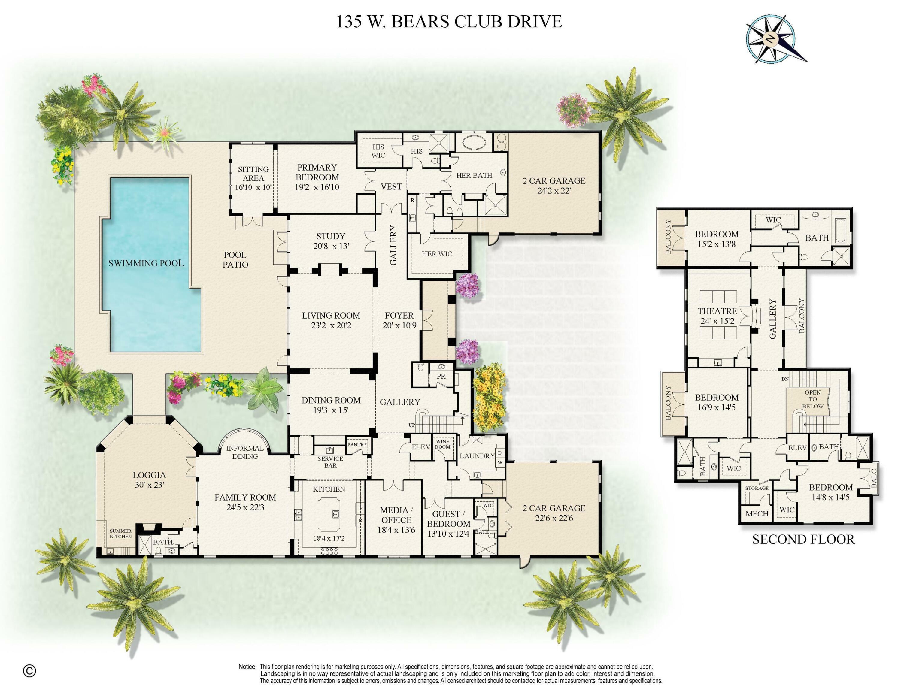Property Photo: 135 W Bears Club Drive FL 33477