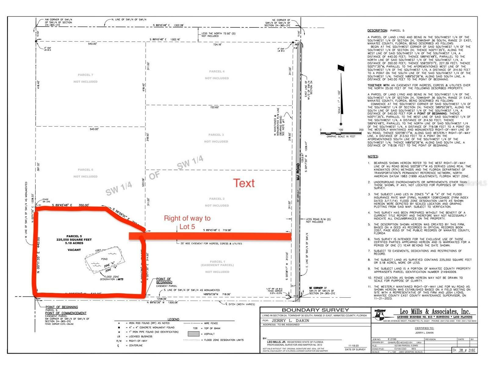 Property Photo:  11800-Lot 5 Mj Road  FL 34251 