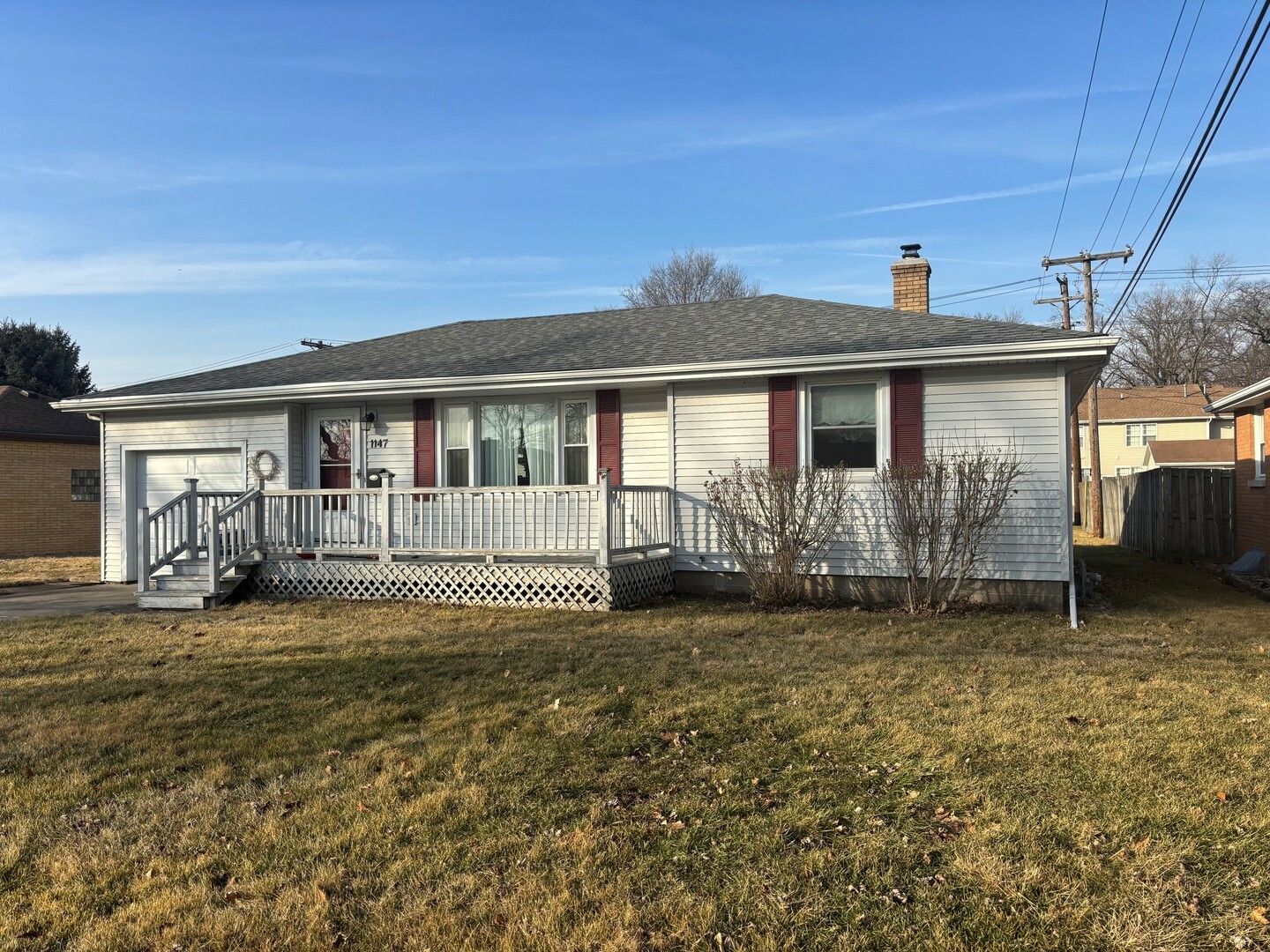 Property Photo:  1147 Gertsam Drive  IL 60915 