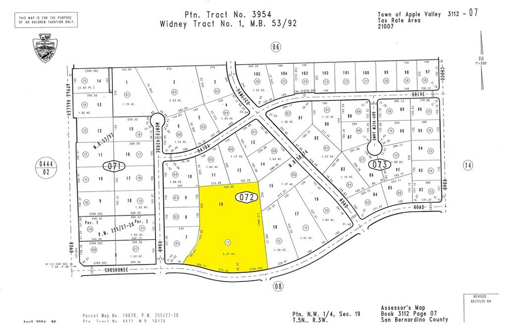 Property Photo: 19446 Shoshonee Road CA 92307