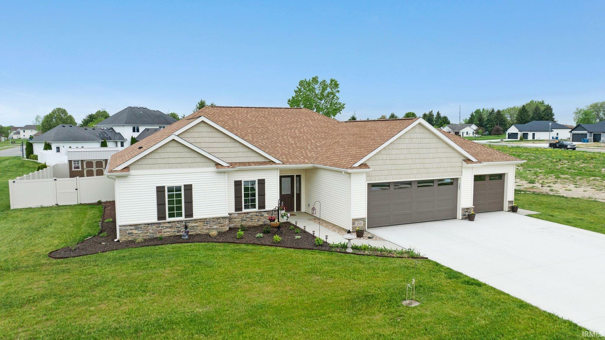 Property Photo: 201 Thoroughbred Lane IN 46706-8923