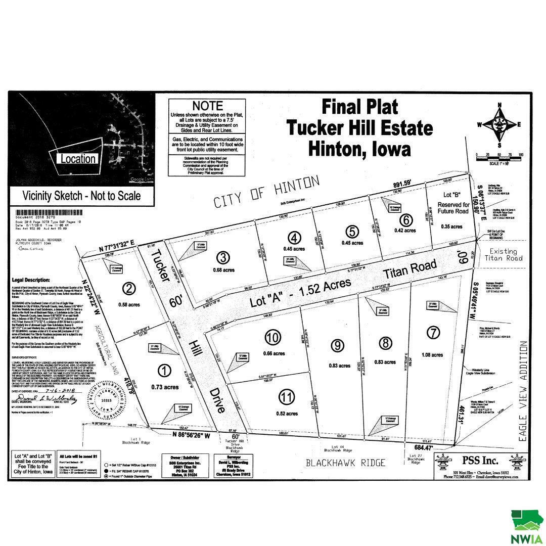 Property Photo: Lot 6 Titan Road IA 51024