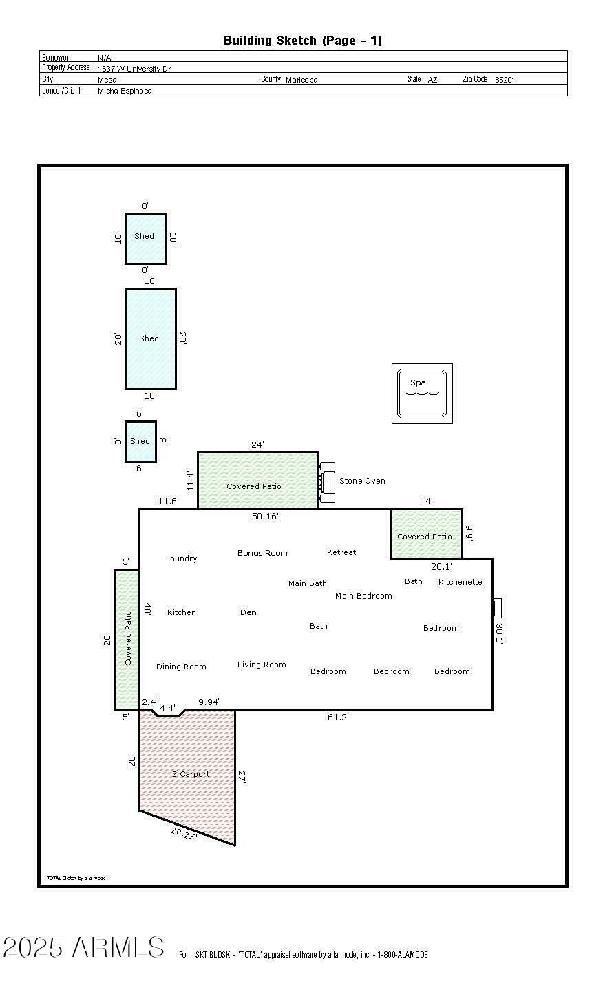 Property Photo:  1637 W University Drive  AZ 85201 