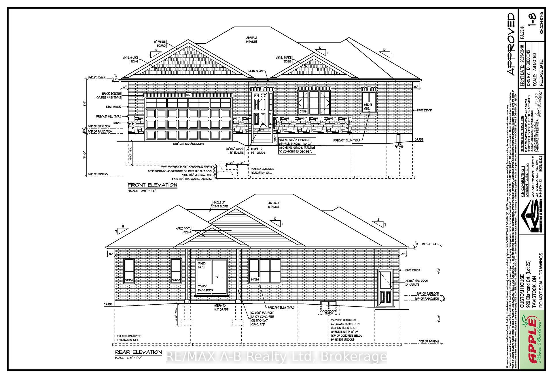 Property Photo: 920 Diamond Crt Street ON N0B 2R0