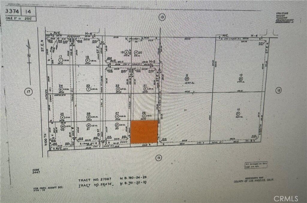 Property Photo:  0 Vac/Cor Avenue H8/102 Ste  CA 93535 