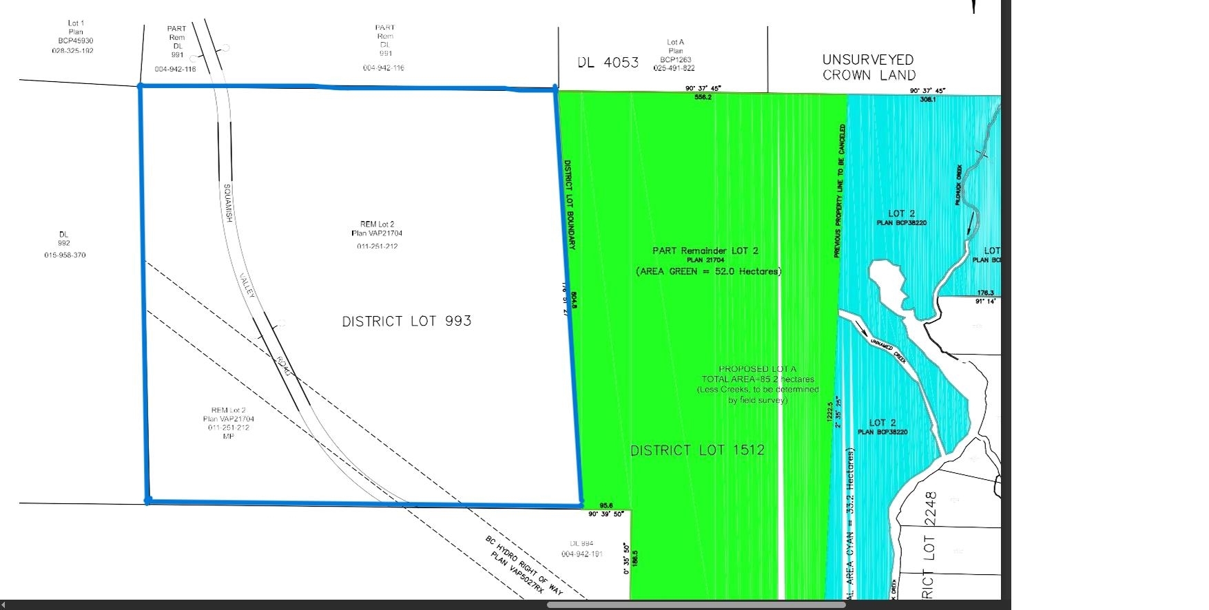 Property Photo: Dl 993 Squamish Valley Road BC V0V 0V0