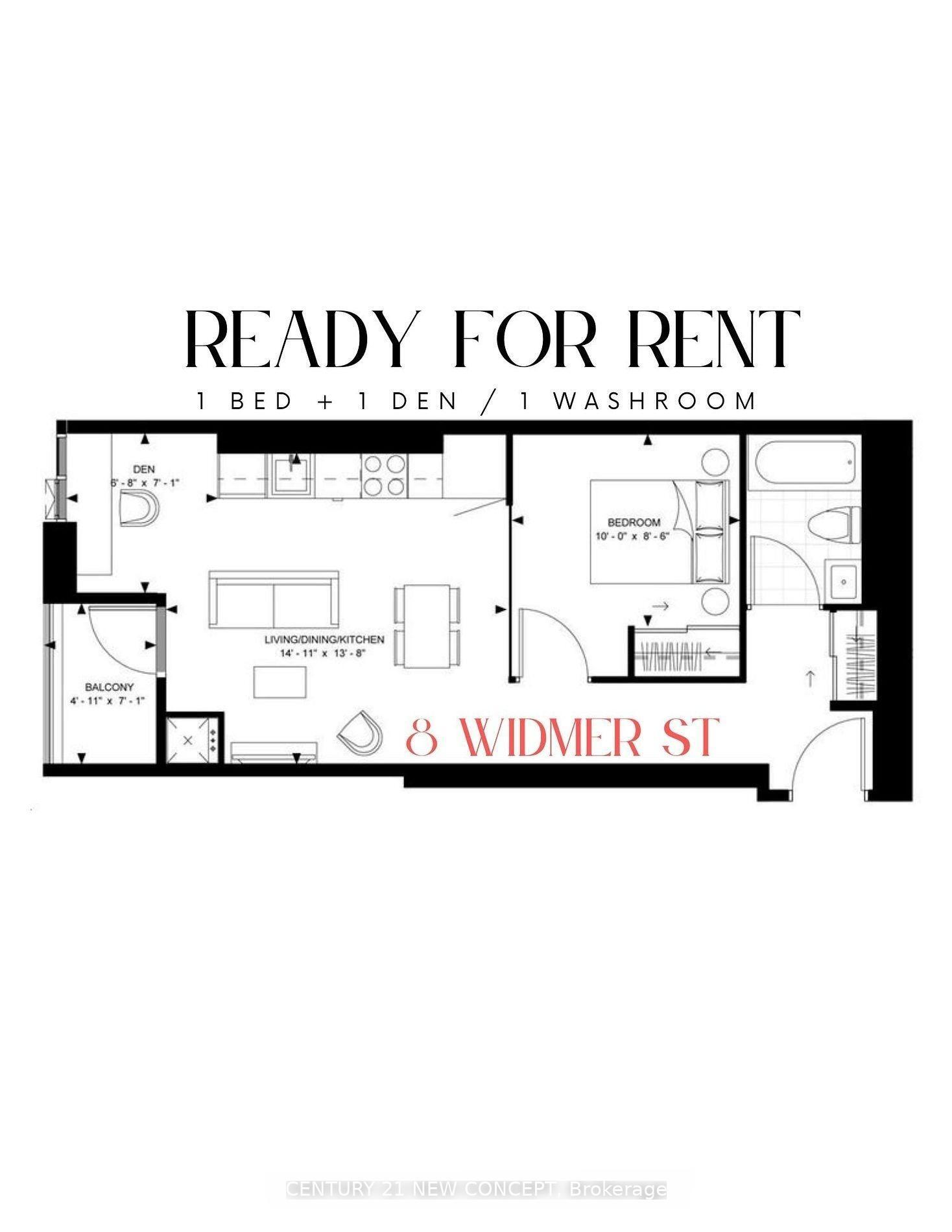 Property Photo: 8 Widmer Street 1101 ON M5V 0W6