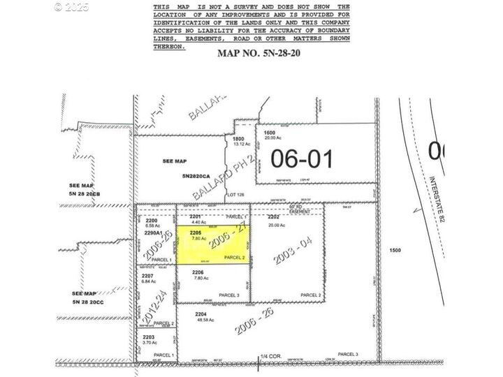 Property Photo: 5N2820-00-02205 OR 97882