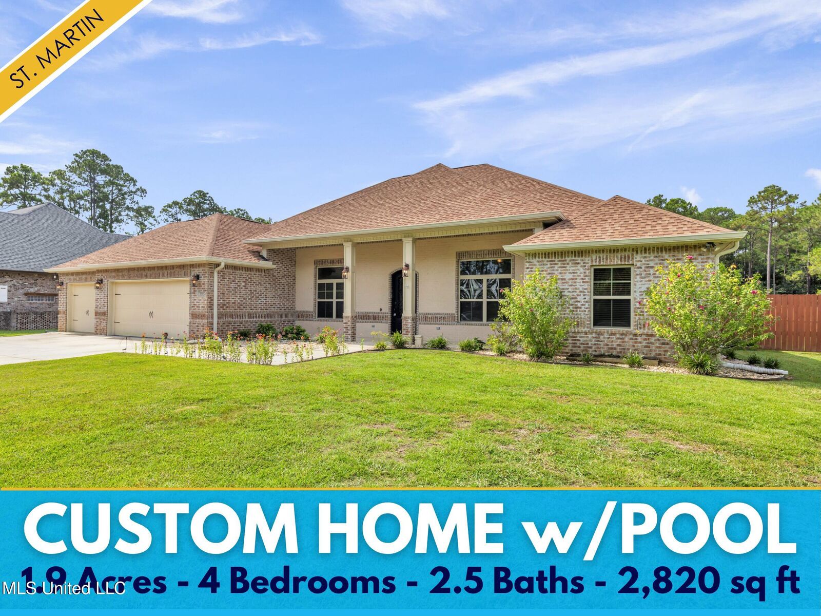 Property Photo: 13505 E Glendale Road MS 39565