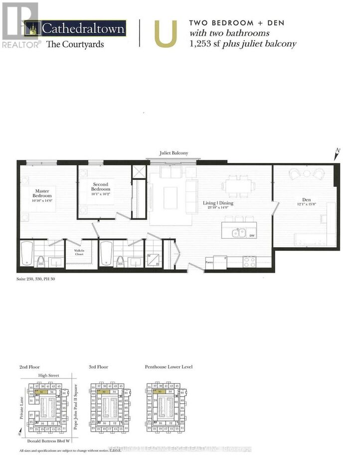 Property Photo: 101 Cathedral High Street Ph30 ON L6C 0P1