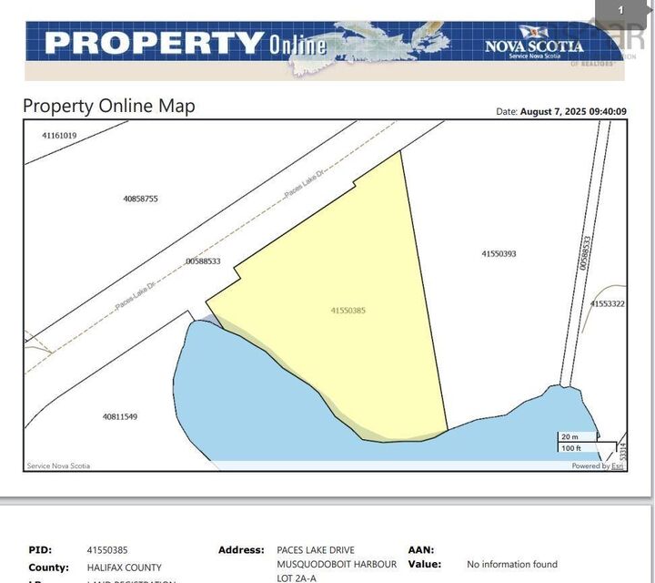 Lot 2A-A Paces Lake Drive  Musquodoboit Harbour NS B3M 0B7 photo