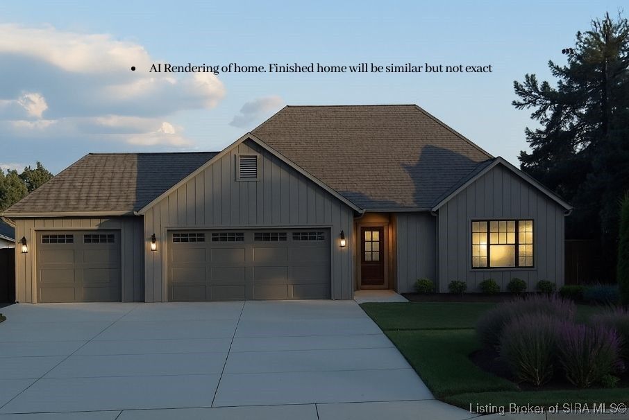 Property Photo:  13952 Deer Run Trace Lot 424  IN 47143 