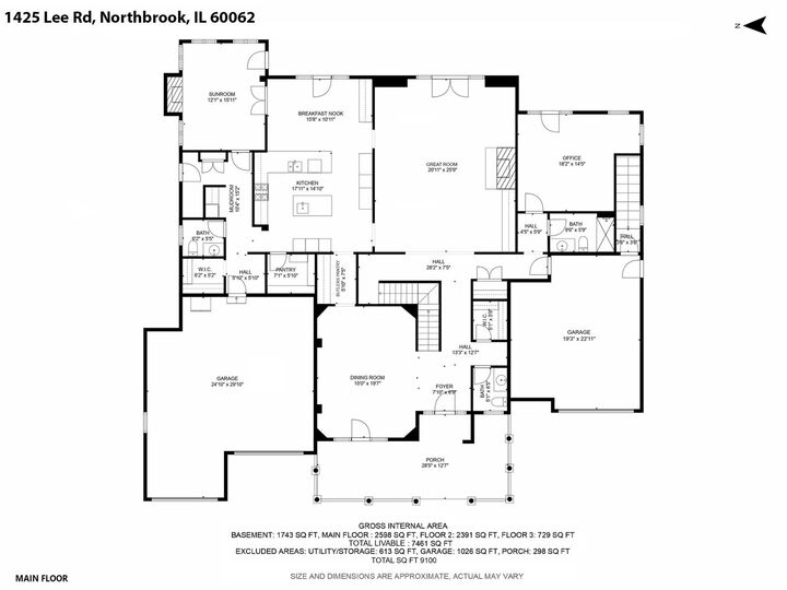 Property Photo:  1425 Lee Road  IL 60062 