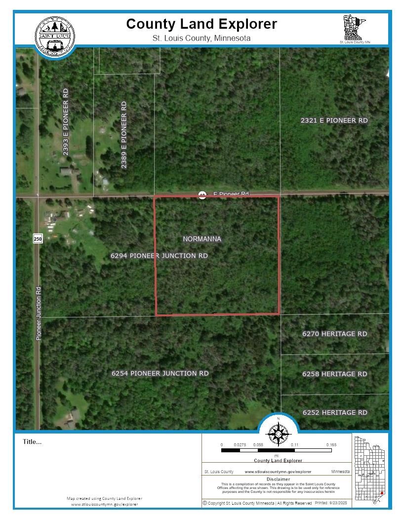 Property Photo: Xxxx E Pioneer Jct Rd 6294 E Pioneer Jct Rd MN 55804