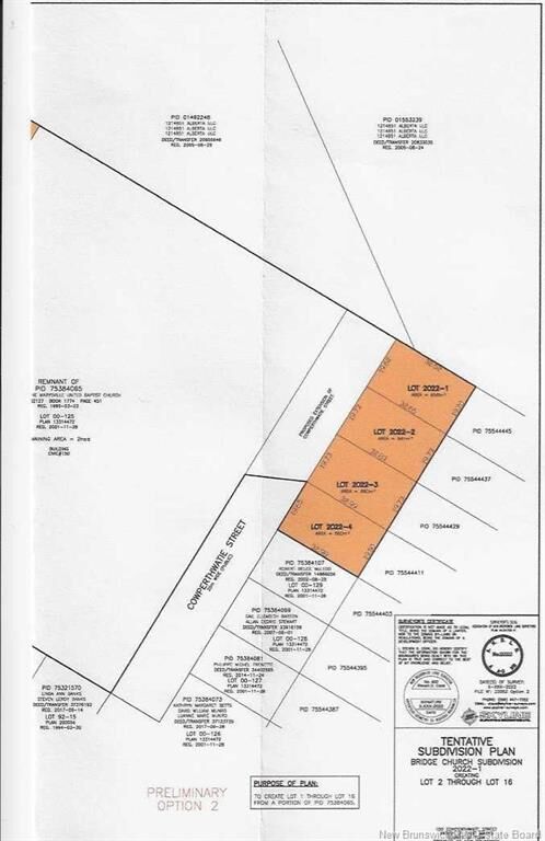 Property Photo:  Lot Cowperthwaite Street  NB E3A 9Y5 