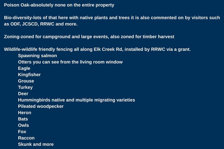 Property Photo:  52 Dodes Creek Road  OR 97541 