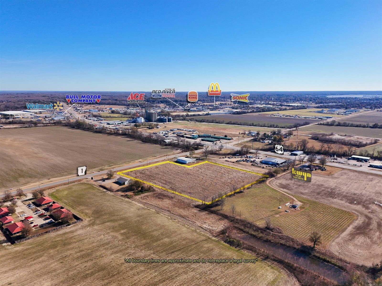 Property Photo:  8 Acres Highway 1  AR 72396 