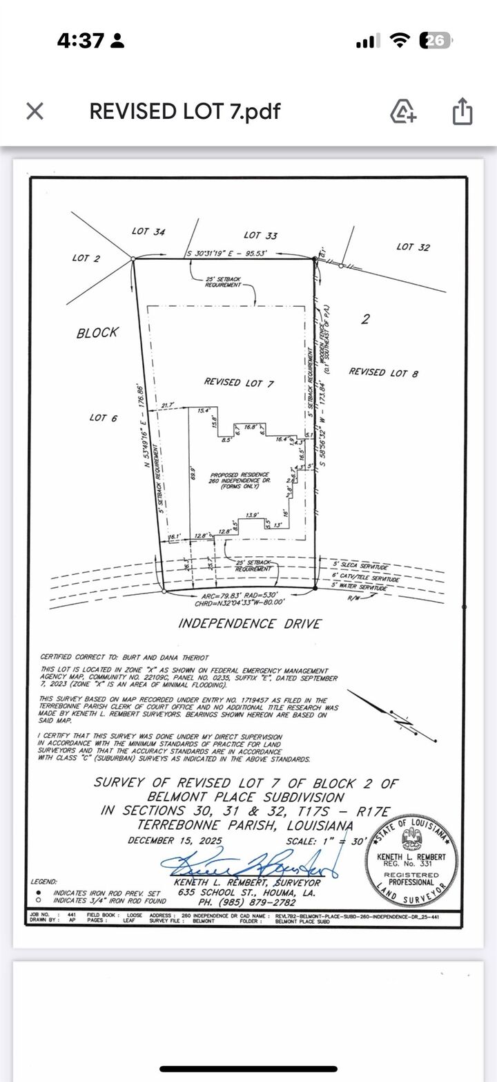 Property Photo:  260 Independence Drive  LA 70360 