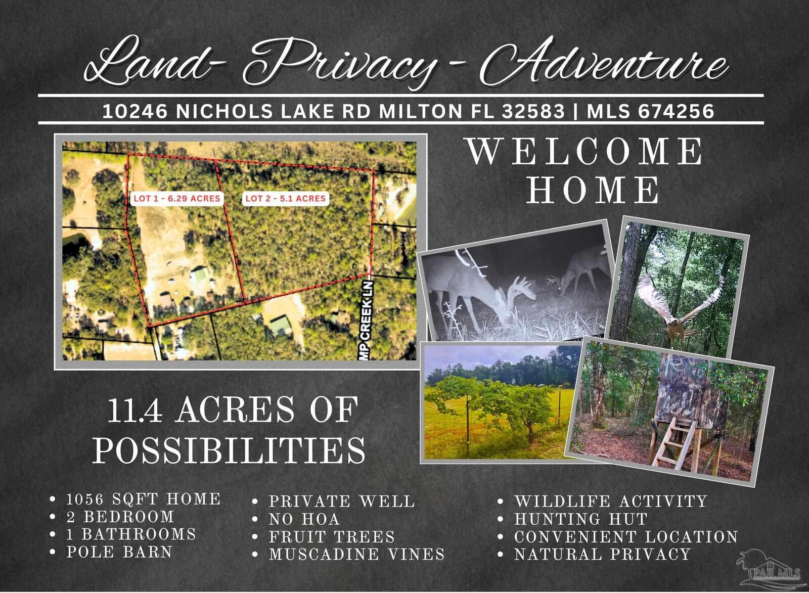 Property Photo:  10246 Nichols Lake Rd  FL 32583 
