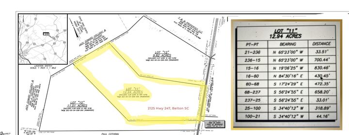 Property Photo: 2125 Hwy 247 SC 29627