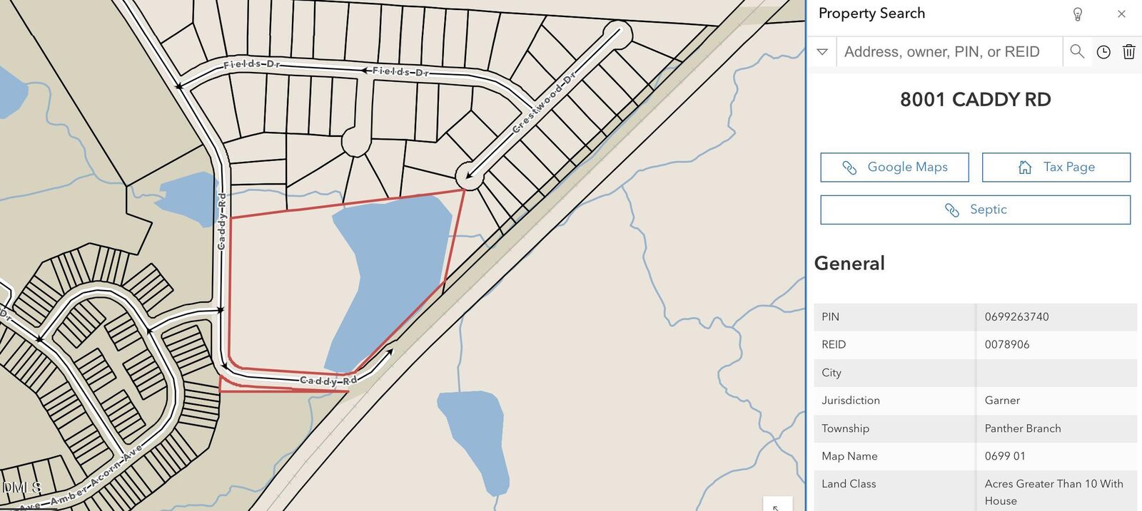 Property Photo:  8001 Caddy Road  NC 27603 