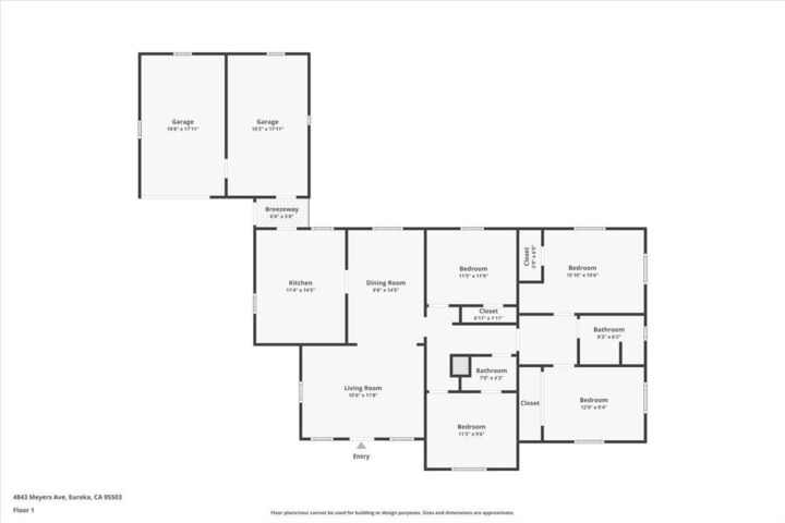 Property Photo:  4843 Meyers Avenue  CA 95503 