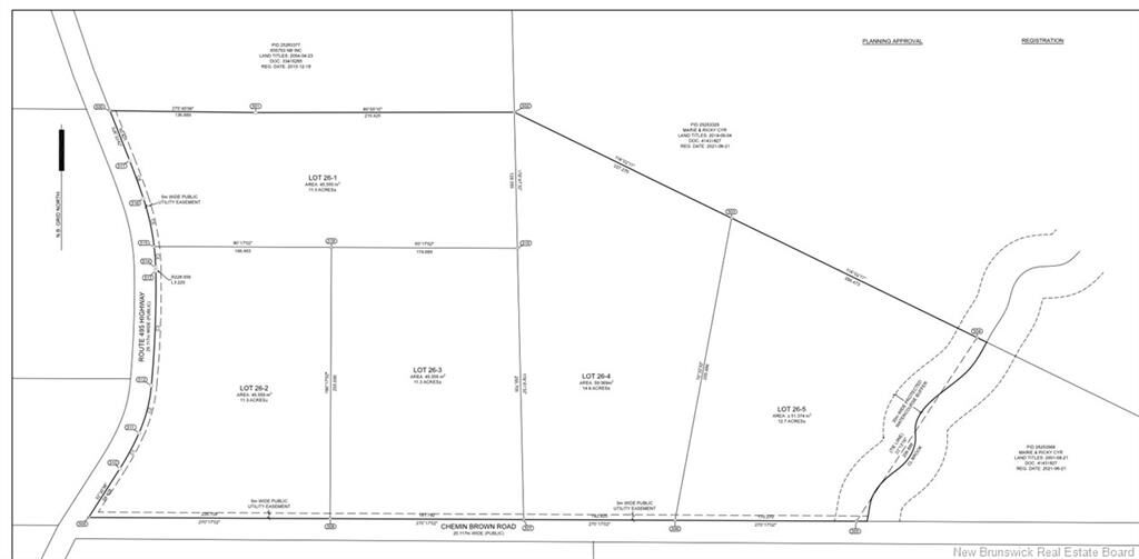 Property Photo: Lot 26-3 Brown Road NB E4W 3L3