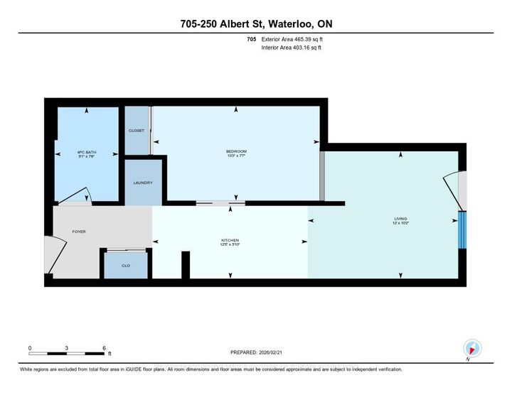 Property Photo: 250 Albert Street 705 ON N2L 0H5