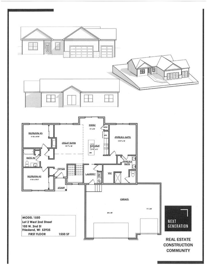 Property Photo:  105 West 2nd Street  WI 53935 