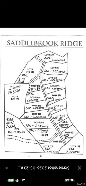 Property Photo:  Lot 149 Saddlebrooke Ridge  MO 63755 
