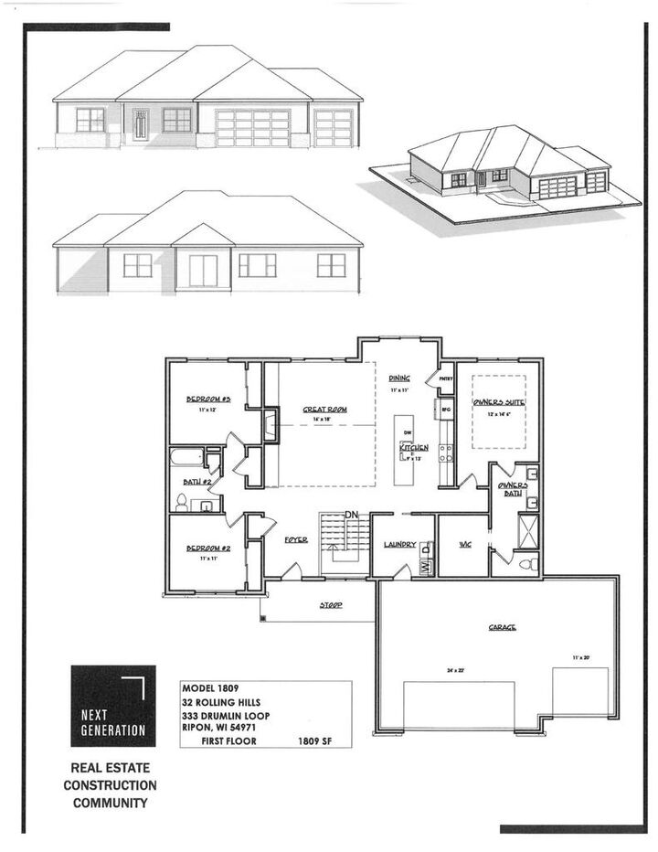 Property Photo:  333 Drumlin Loop  WI 54971 