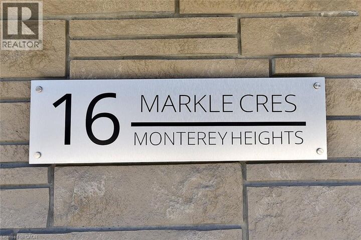 Property Photo: 16 Markle Crescent 111 ON L9G 0H4