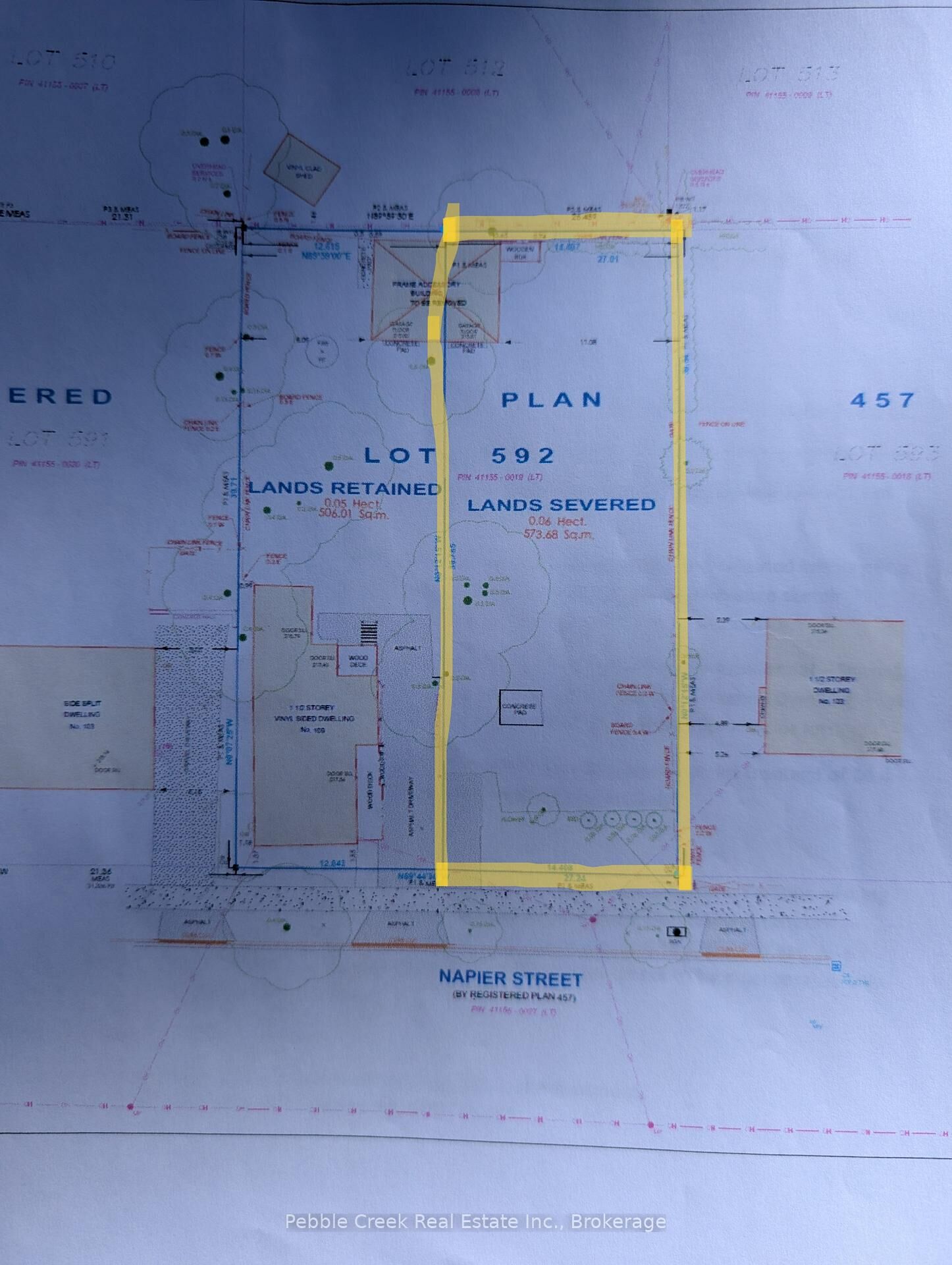 Property Photo:  109 Severed Lot Napier Street  ON N7A 1W4 