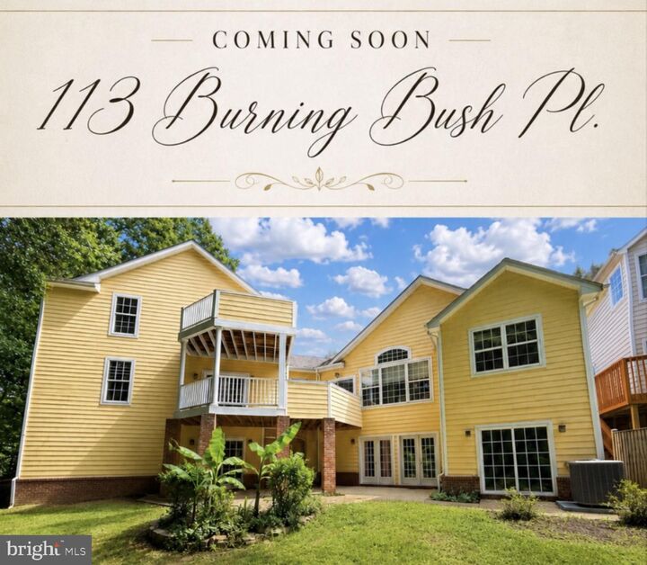 Property Photo:  113 Burning Bush Place  MD 20646 