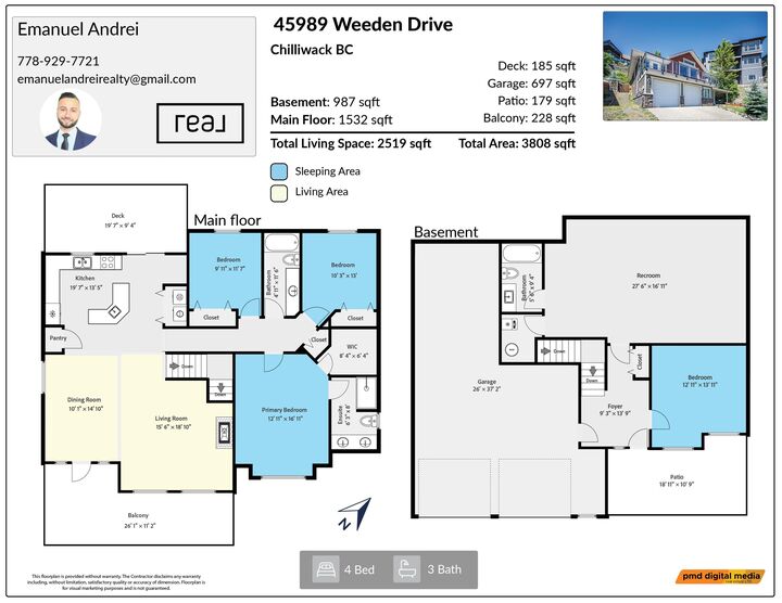 Property Photo: 45989 Weeden Drive BC V2R 5X2