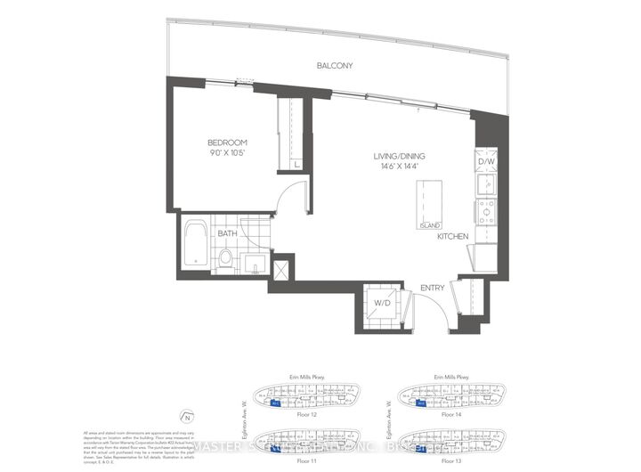 Property Photo: 2520 Eglinton Avenue W 1804 ON L5M 0Y4