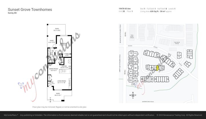 Property Photo: 19478 65 Avenue 35 BC V4N 5X5