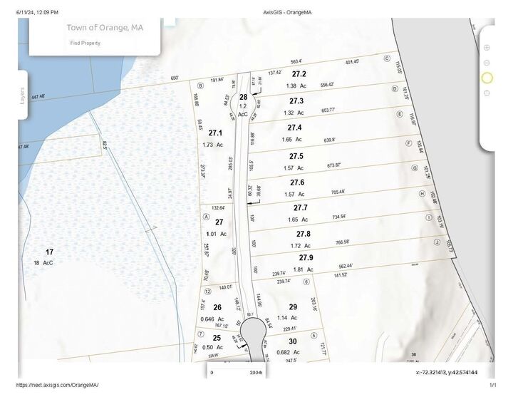 Property Photo: 0 Lake Ave To Lake Ave Ext. MA 01364