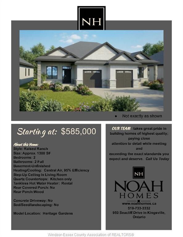 Property Photo: 104 Michelle Drive ON N9Y 0H2